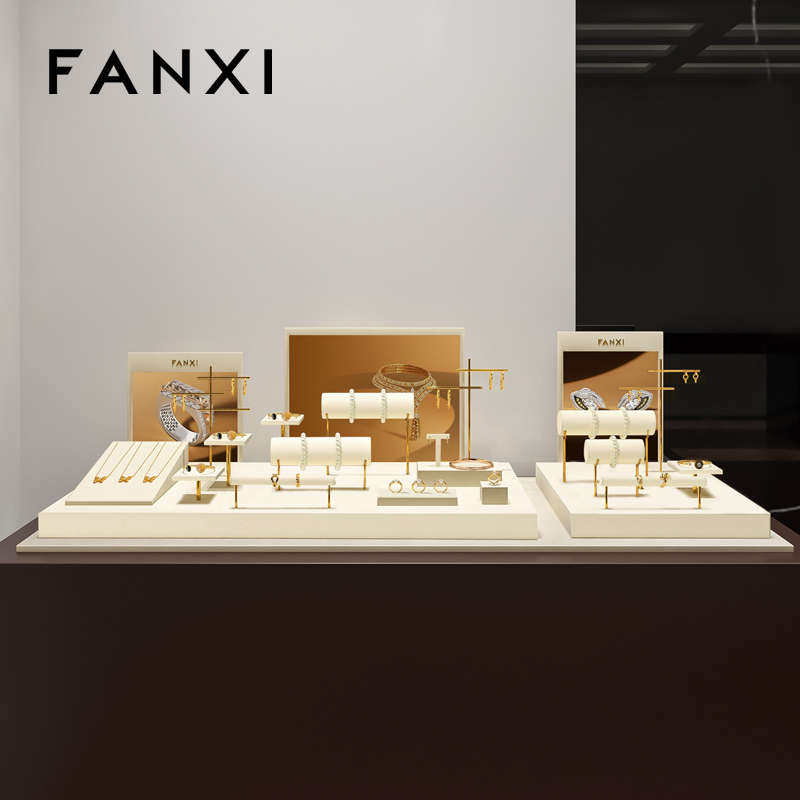 FANXI hot sale ige Microfiber jewelry display set