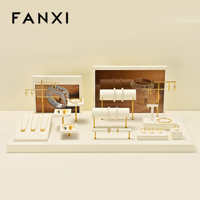 FANXI hot sale ige Microfiber jewelry display set