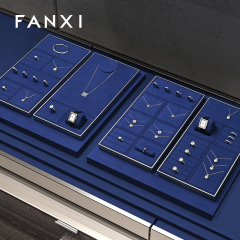 FANXI Wholesale black metal jewelry display set