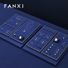 FANXI Wholesale black metal jewelry display set
