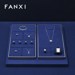 FANXI Wholesale black metal jewelry display set