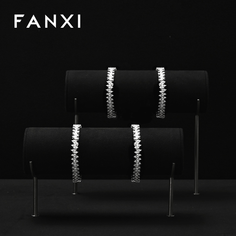 FANXI Wholesale black metal jewelry display set