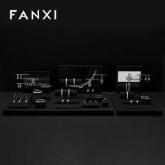FANXI Wholesale black metal jewelry display set