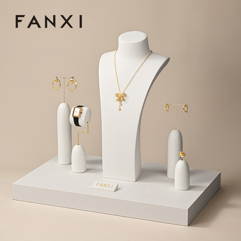 FANXI hot sale White metal Jewelry Combination Set