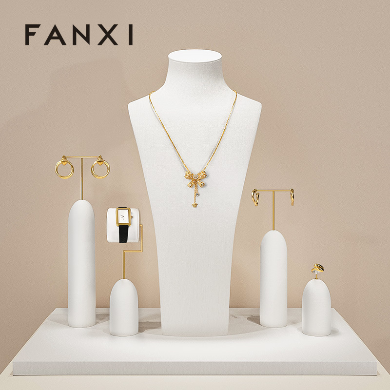 FANXI hot sale White metal Jewelry Combination Set