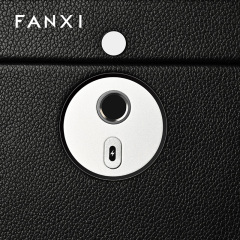 FANXI New arrival Black Metal Jewelry Storage Box