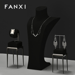 FANXI New arrival Black metal Jewelry Display Stand