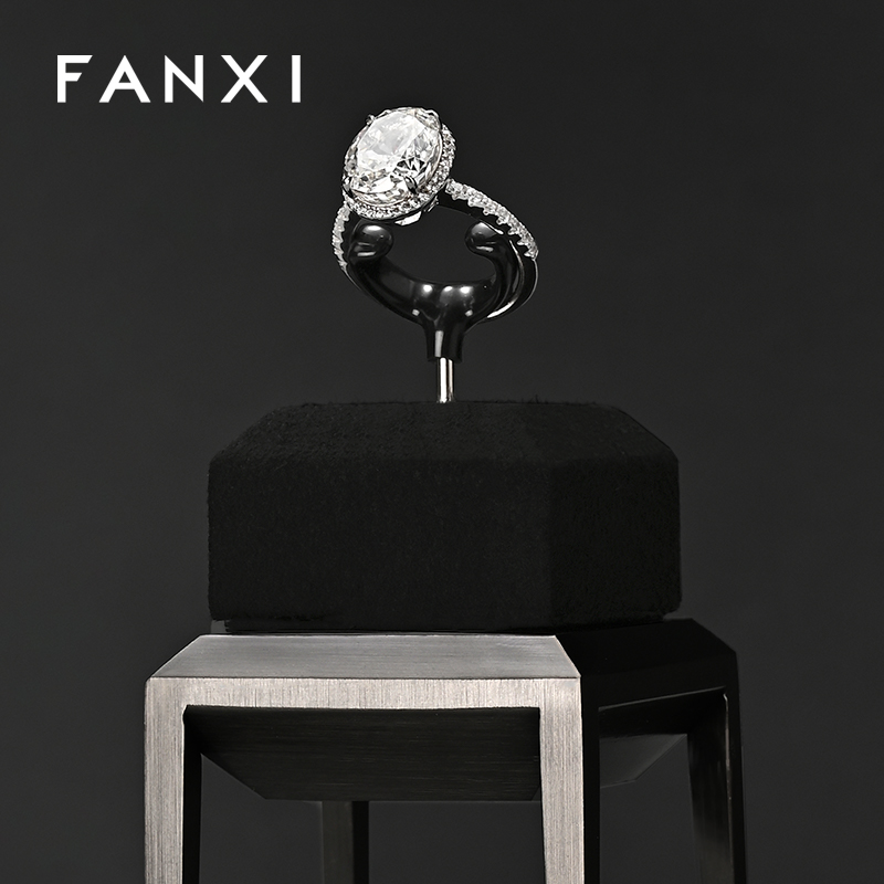FANXI New arrival Black metal Jewelry Display Stand