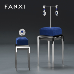 FANXI New arrival blue metal Jewelry Display Stand