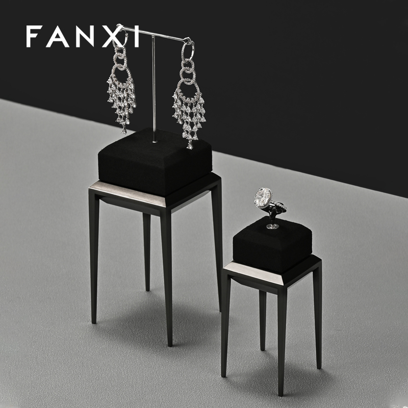 FANXI New arrival Black metal Jewelry Display Stand