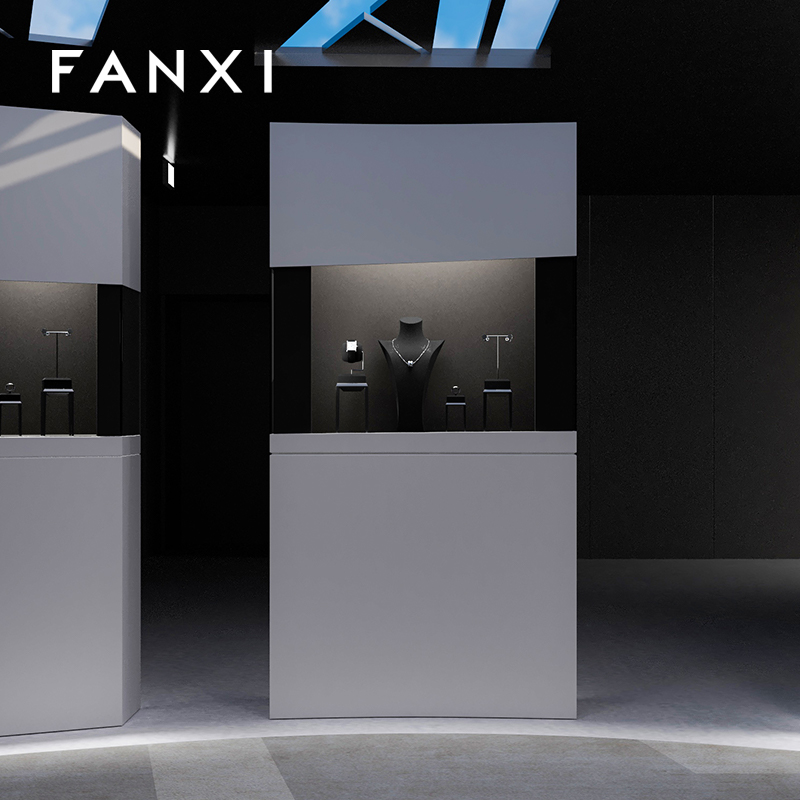 FANXI New arrival Black metal Jewelry Display Stand