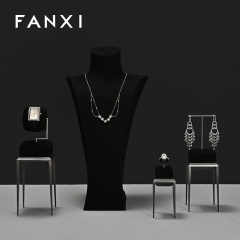 FANXI New arrival Black metal Jewelry Display Stand