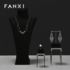 FANXI New arrival Black metal Jewelry Display Stand