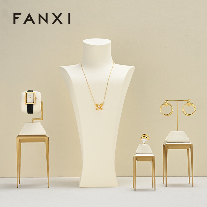 FANXI New arrival Beige metal Jewelry Display Stand