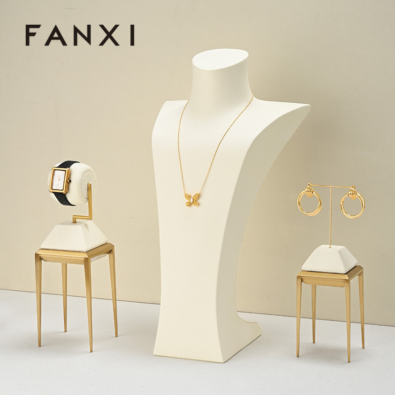 FANXI New arrival Beige metal Jewelry Display Stand