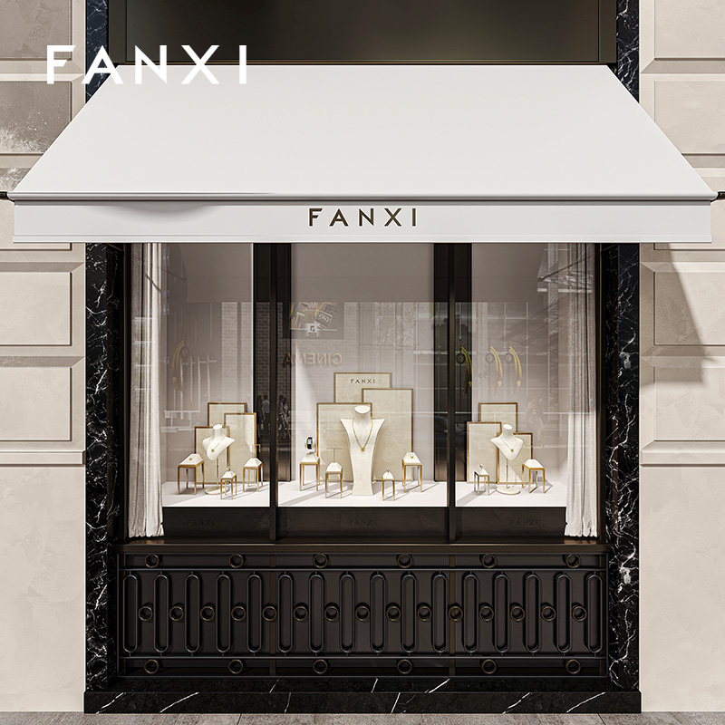 FANXI New arrival Beige metal Jewelry Display Stand