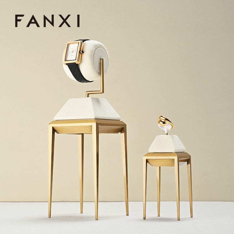 FANXI New arrival Beige metal Jewelry Display Stand
