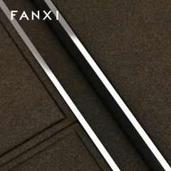 FANXI New arrival Brown Leather Jewelry display