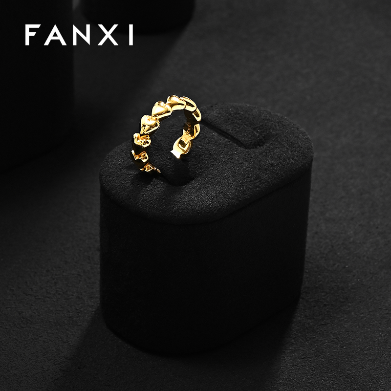 FANXI factory black Microfiber fashion jewelry set
