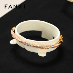 FANXI High end White Microfiber Jewelry Combination Set