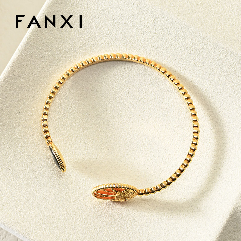 FANXI custom Belge Microfiber jewellery tray display