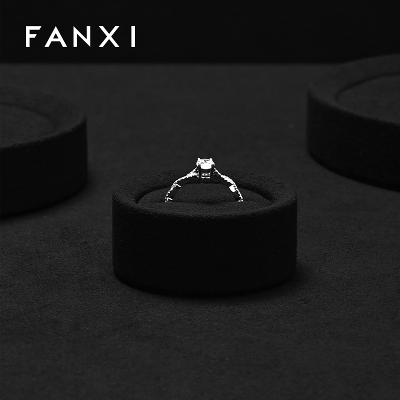 FANXI high quality Black Microfiber Jewelry display set