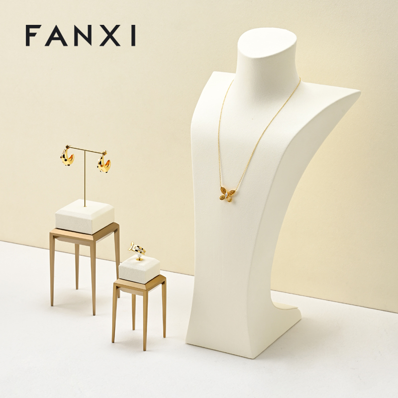 FANXI New arrival Beige metal Jewelry Display Stand