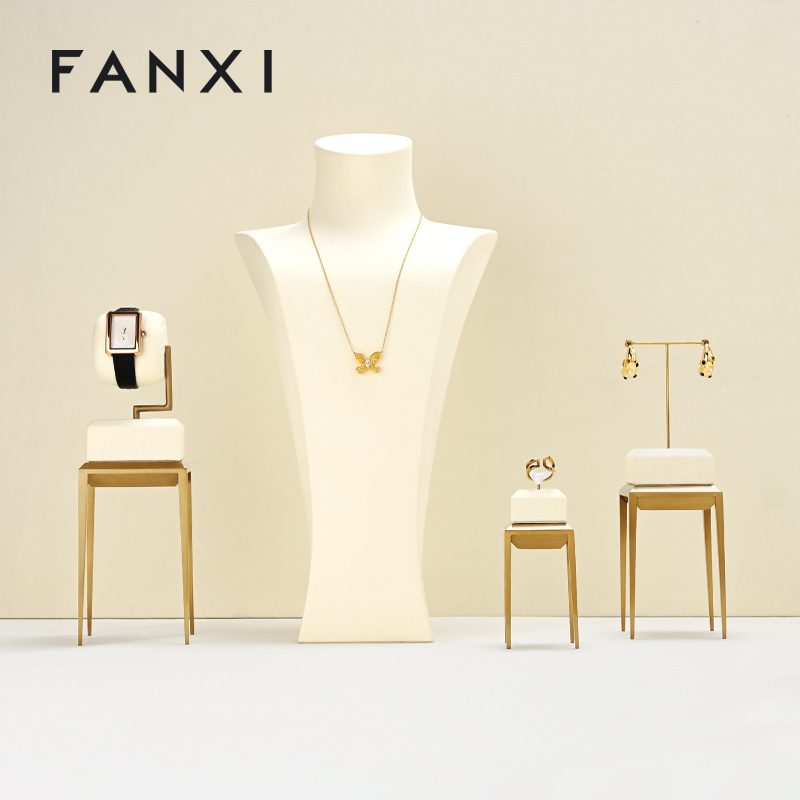 FANXI New arrival Beige metal Jewelry Display Stand