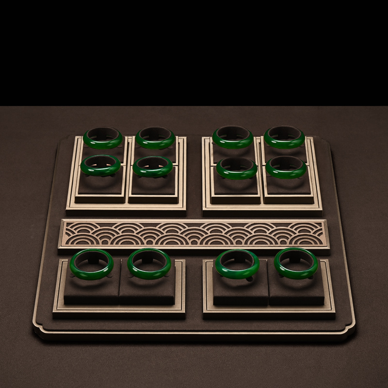 FANXI New arrival brown pu leather jewelry display