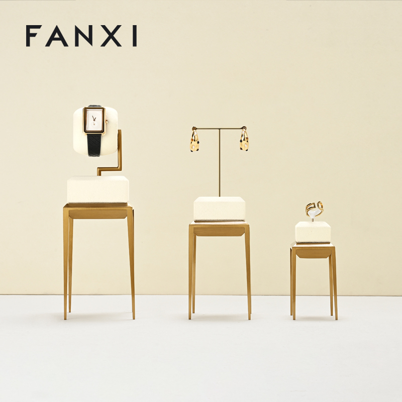 FANXI New arrival Beige metal Jewelry Display Stand