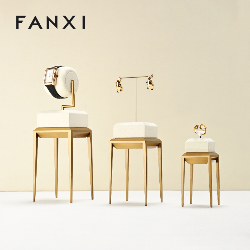 FANXI New arrival Beige metal Jewelry Display Stand