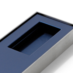FANXI Custom blue leather with silver belt display seat