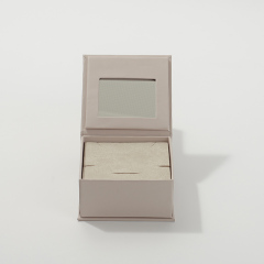 FANXI Custom naked color paper and velvet jewelry box