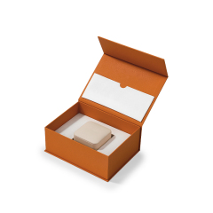 FANXI Custom beige leather magnetic paper box