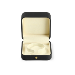 FANXI Custom black leather velvet bracelet box