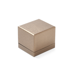 FANXI Custom brown pu leather ring box