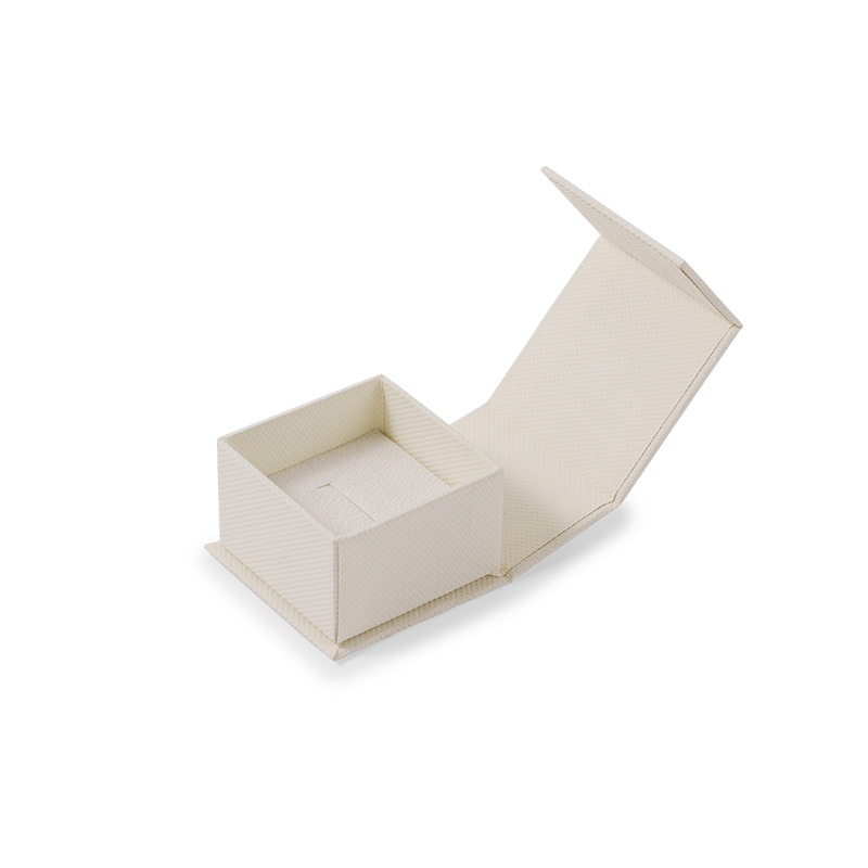 FANXI Custom beige leatherette paper ring box