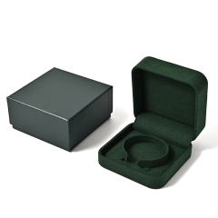 FANXI Custom blackish green microfiber bracelet box