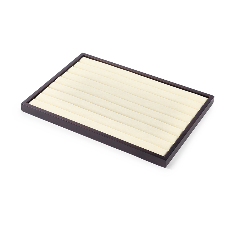 FANXI Custom beige wood microfiber ring plate