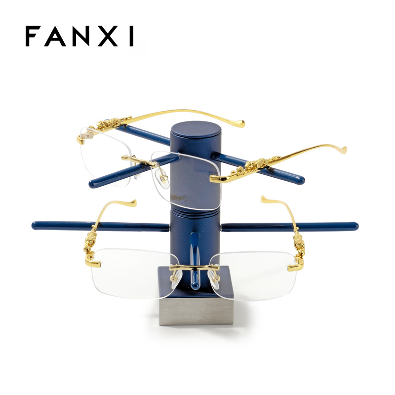FANXI Custom blue leather with silver frames