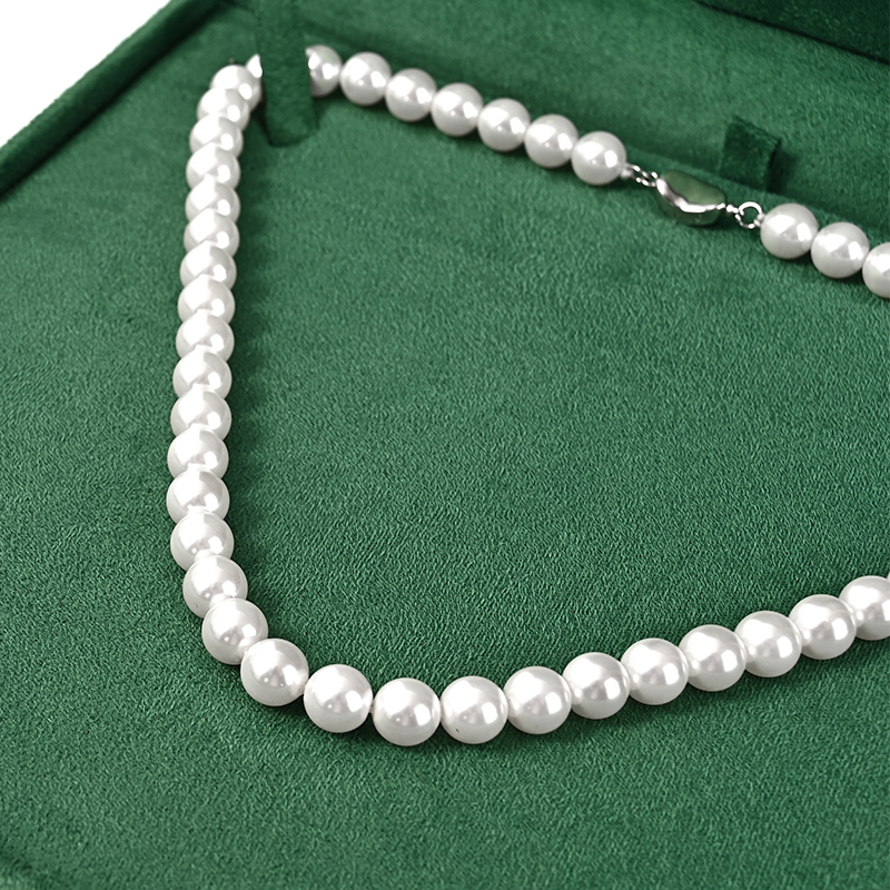 FANXI Custom green suede necklace box