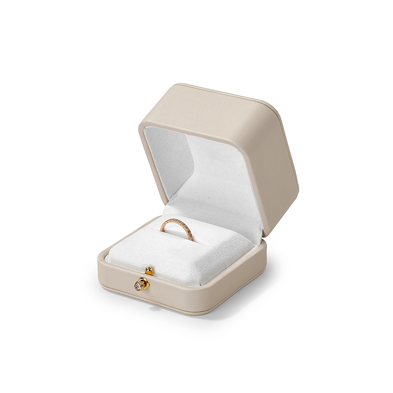 FANXI Custom beige leather magnetic paper box