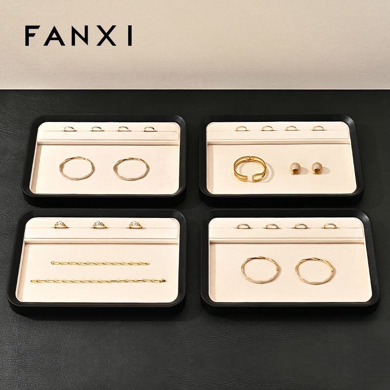 FANXI New Polychrome Velvet Jewelry display tray