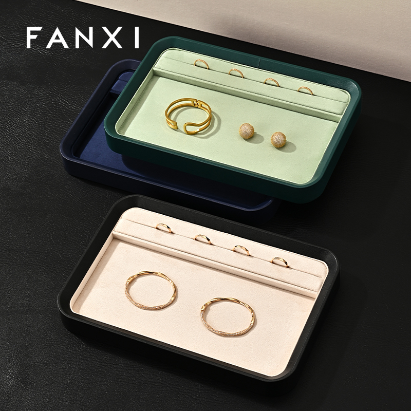 FANXI New Polychrome Velvet Jewelry display tray