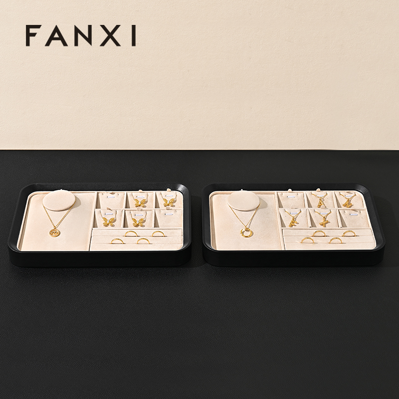 FANXI high quality leather jewelry specific velvet