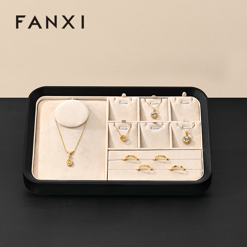 FANXI high quality leather jewelry specific velvet