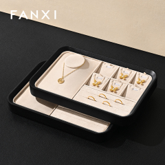 FANXI high quality leather jewelry specific velvet