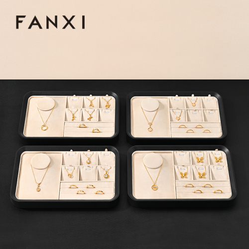 FANXI high quality leather jewelry specific velvet