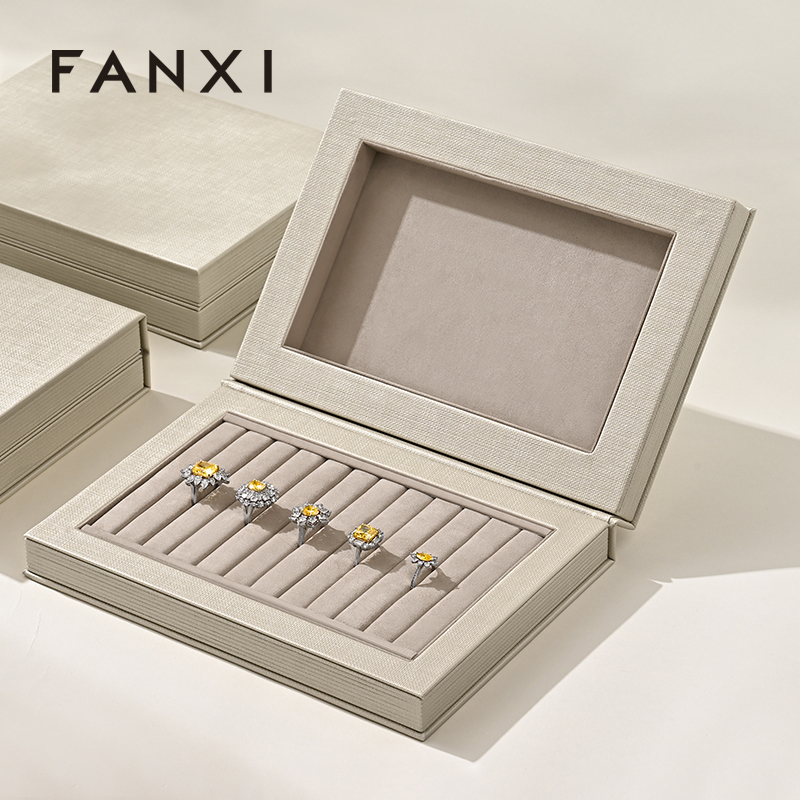 FANXI high quality specific velvet jewelry storage box