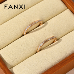 FANXI New arrival Beige Wooden Jewelry display tray